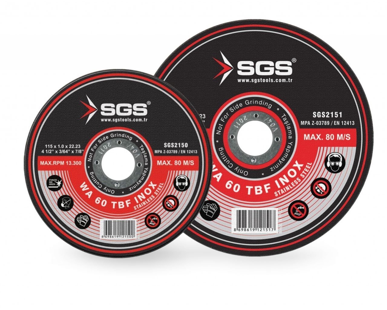 SGS inox kesici 230 mm